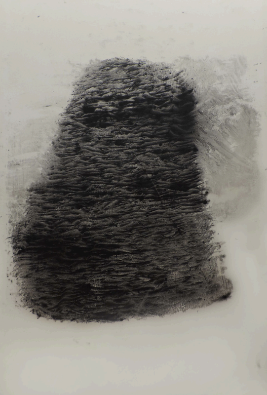 Nasreddine Bennacer. Je remonte la trace de mes pas. : Nasreddine Bennacer. Go with the Flow I, 2016. 237 x 160 cm. Gouache sur papier japon marouflé sur toile.